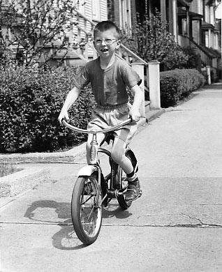 Bruce on bike